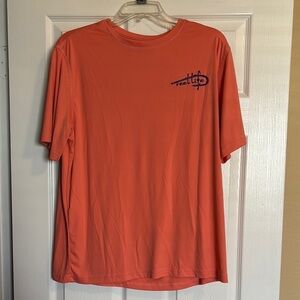 Reel Life men’s pink short sleeve athletic shirt size medium